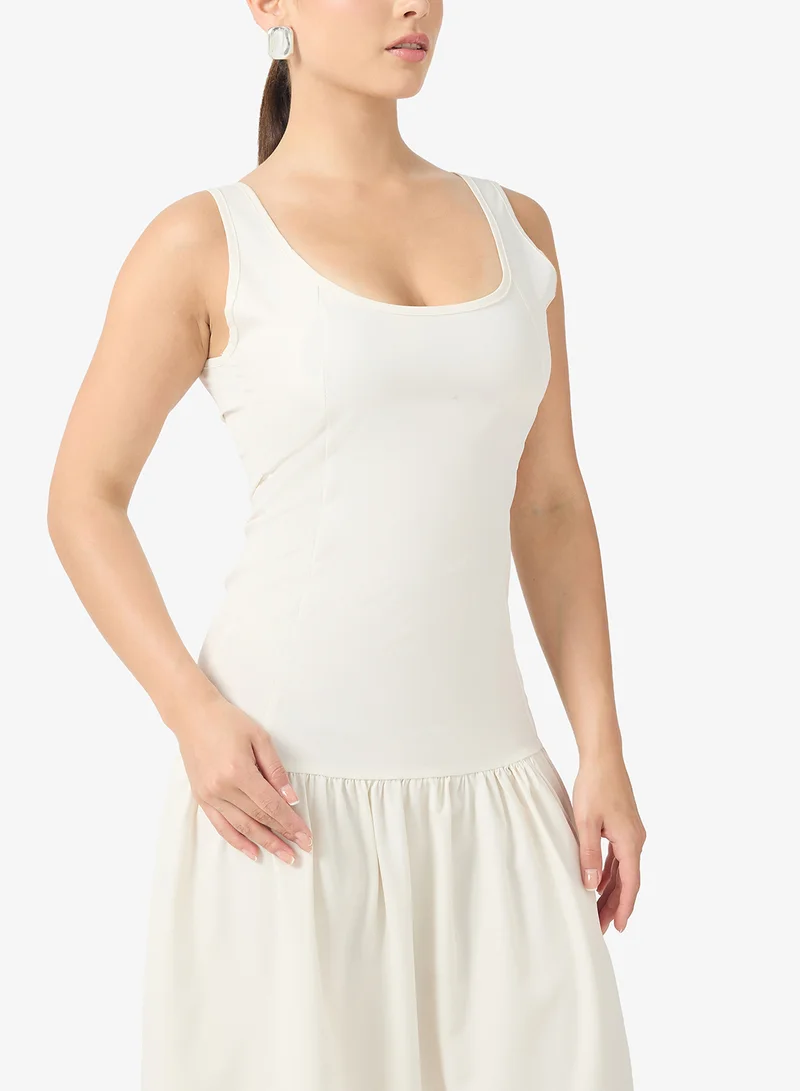Ginger Drop Waist Midi Dress